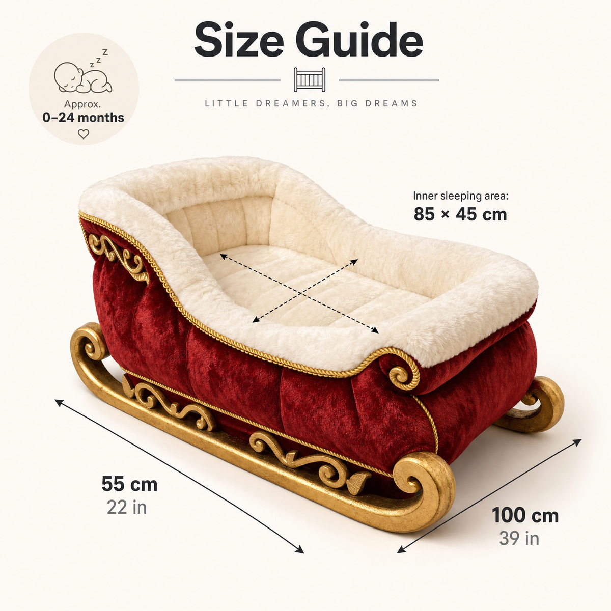 Baby Bed Sleigh